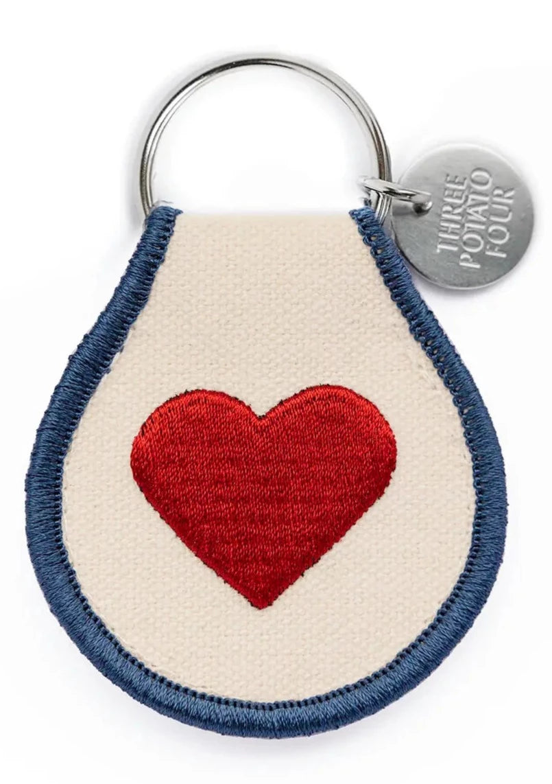 Patch Keychain - Classic Heart
