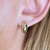 Rounded Chunky Clicker Hoop - Gold