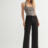 HR Cargo Pocket Wide Leg - Chocolate
