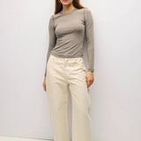 Perry Top - Grey / Brown