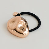 Large Pebble Hair Tie - Gold