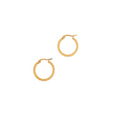 Amber Hoops - Gold