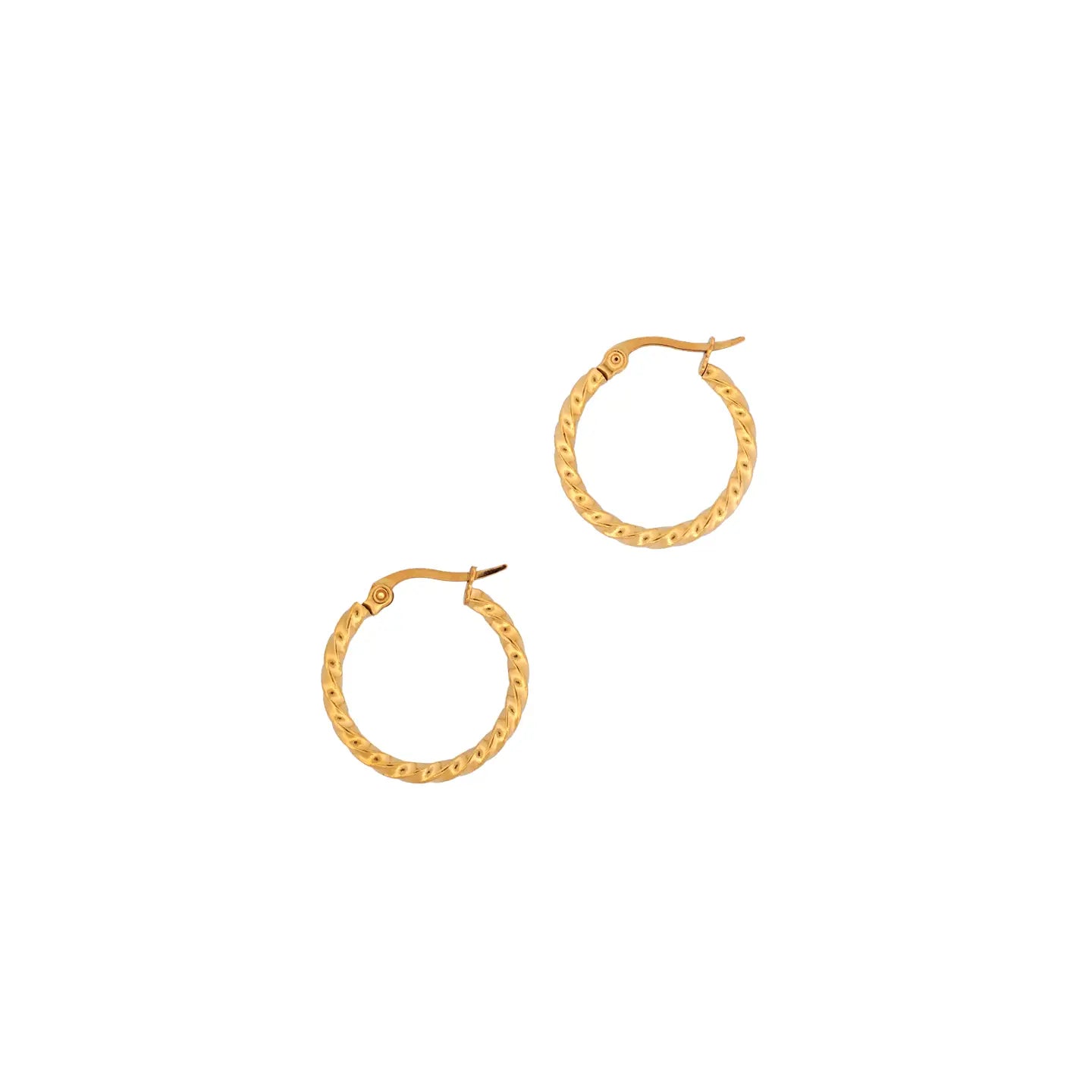 Amber Hoops - Gold