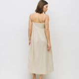 Ryland Dress - Cream / Brown