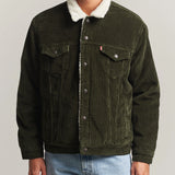 Sherpa Trucker Jacket - Olive