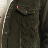 Sherpa Trucker Jacket - Olive