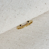 Zirconia Open Ring - Gold