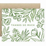 Botanical Thank You Card