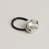 Large Pebble Hair Tie - Silver