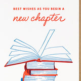 Stack Of Books Congrats Card