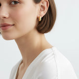 Croissant Clicker Hoops - Gold