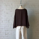 Robyn Tencel Top - Cocoa