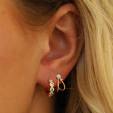 Cyprus Opal Stud Hoops - Gold