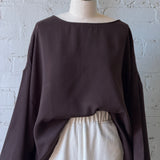 Robyn Tencel Top - Cocoa