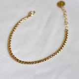 Holland Round Box Chain Bracelet - Gold