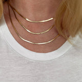 Herringbone Necklace - Gold