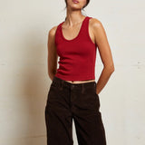 Blondie Rib Tank - Maple