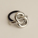 Eternal Loop Ponytail Hair Tie - Silver
