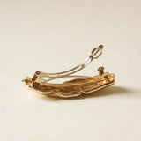 Textured Metal Barrette - Gold
