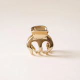 Metal Hair Claw Clip - Gold