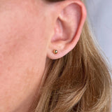 Ball Stud Earrings - Gold