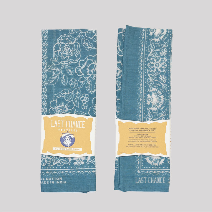 Rosey Bandana - Faded Blue