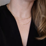Mini Paperclip Chain - Gold