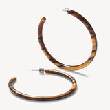 Large Hoops - Tigers Eye
