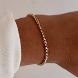 Holland Round Box Chain Bracelet - Gold