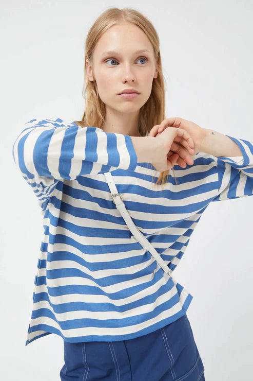 Stripe Long Sleeve - Blue / Cream