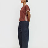 Cait Top - Brown / Cream