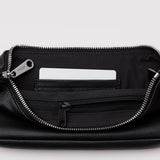 Recycled Leather Pochette - Black