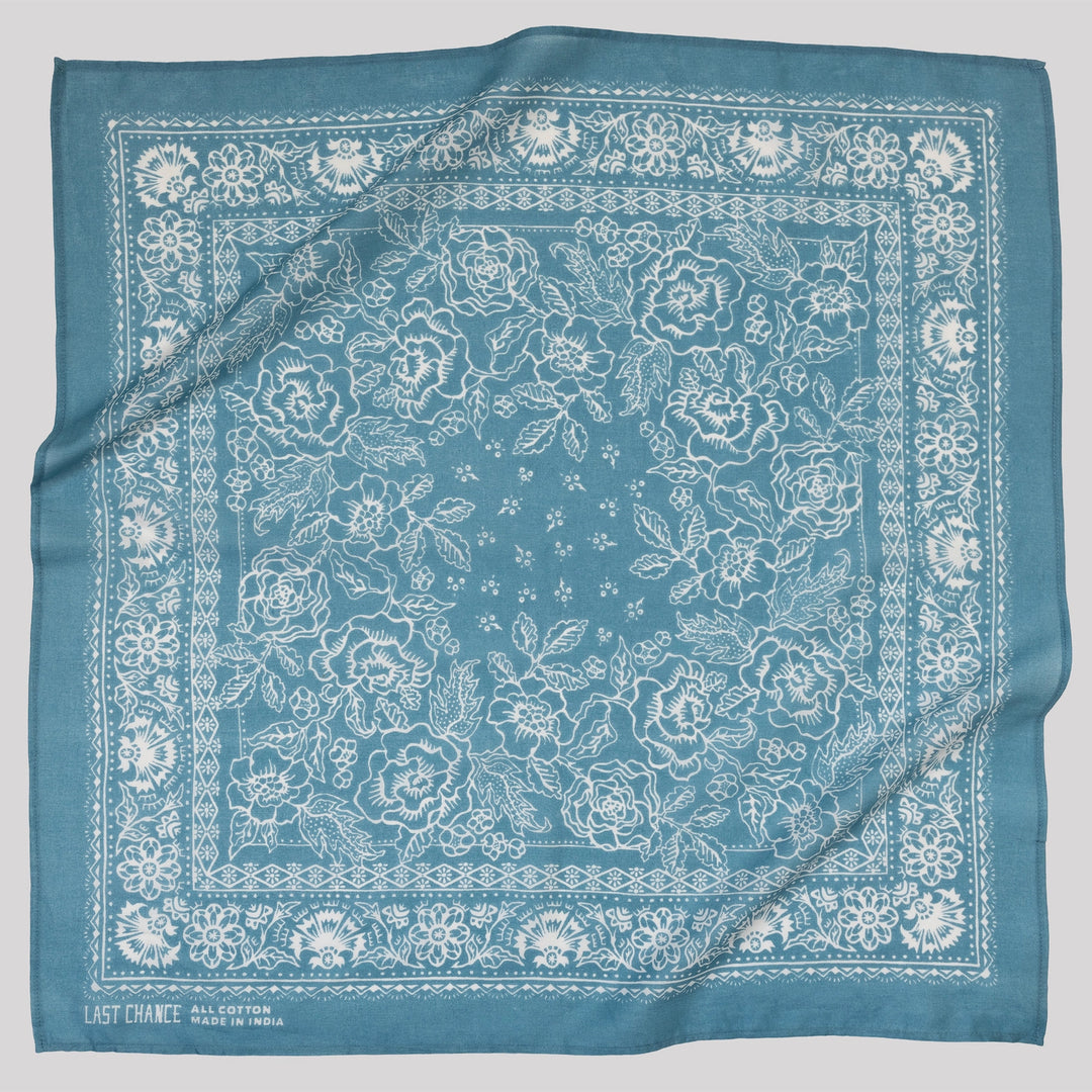 Rosey Bandana - Faded Blue