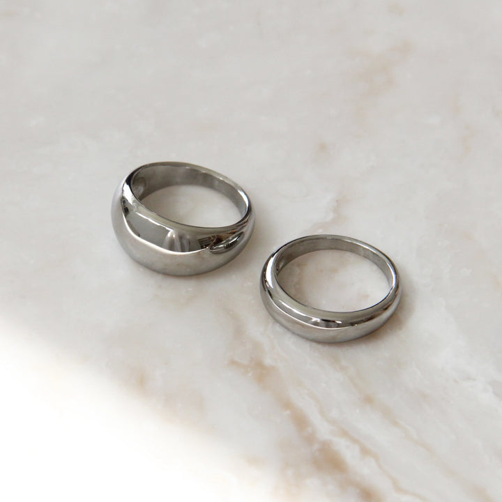 6mm Dome Band Ring - Silver