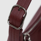 Mini Recycled Leather Shoulder Bag - Mahogany