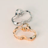 Wave Claw Clip - Silver