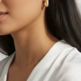 Ridged Hoops - Gold