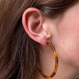 Large Hoops - Modern Walnut