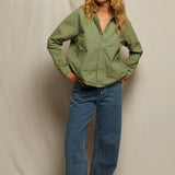 James Poplin Button Down - Aloe