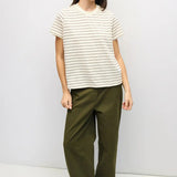 Kendra Top - Cream / Burgundy