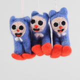 Felt Ornament - Skiing Cat