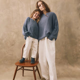 Chunky Knit Sweater - Cornflower Blue