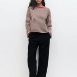 Callahan Top - Brown / White