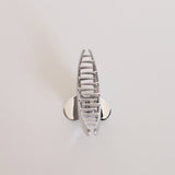 Luna Arc Metal Hair Claw - Silver