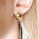 Small Chunky Clicker Hoops - Gold