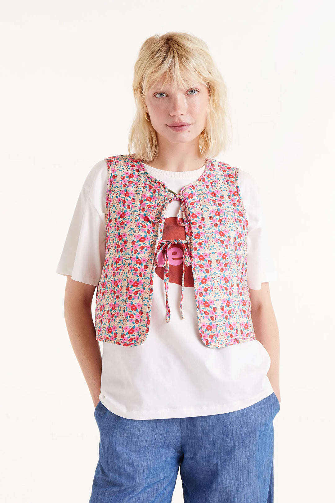 Tie Vest - Floral