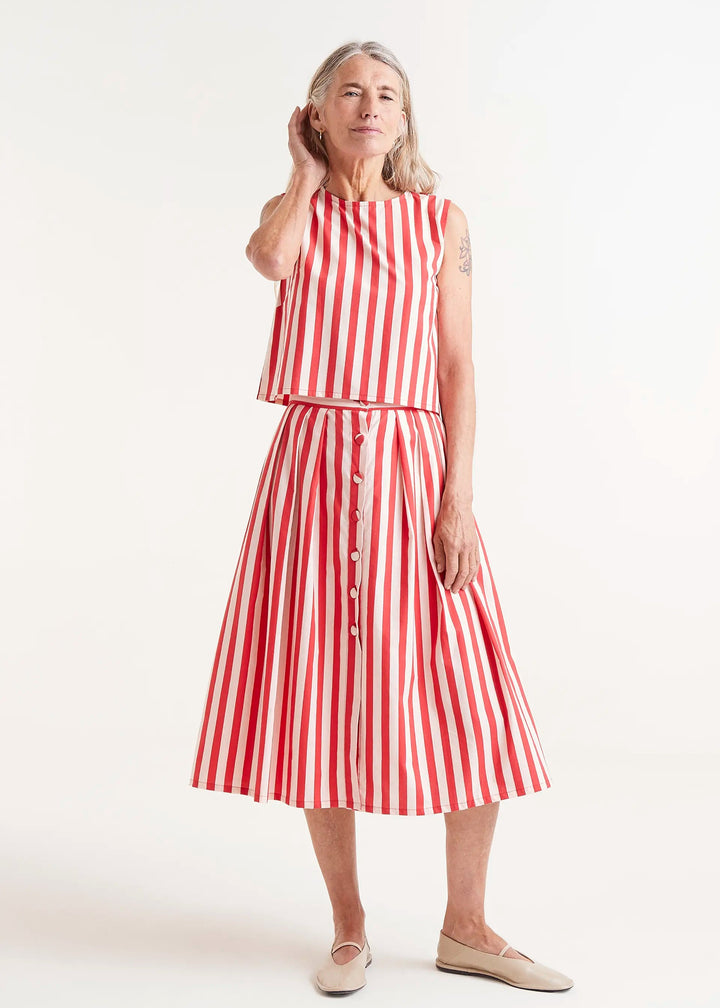 Flowy Tank - Red Stripes