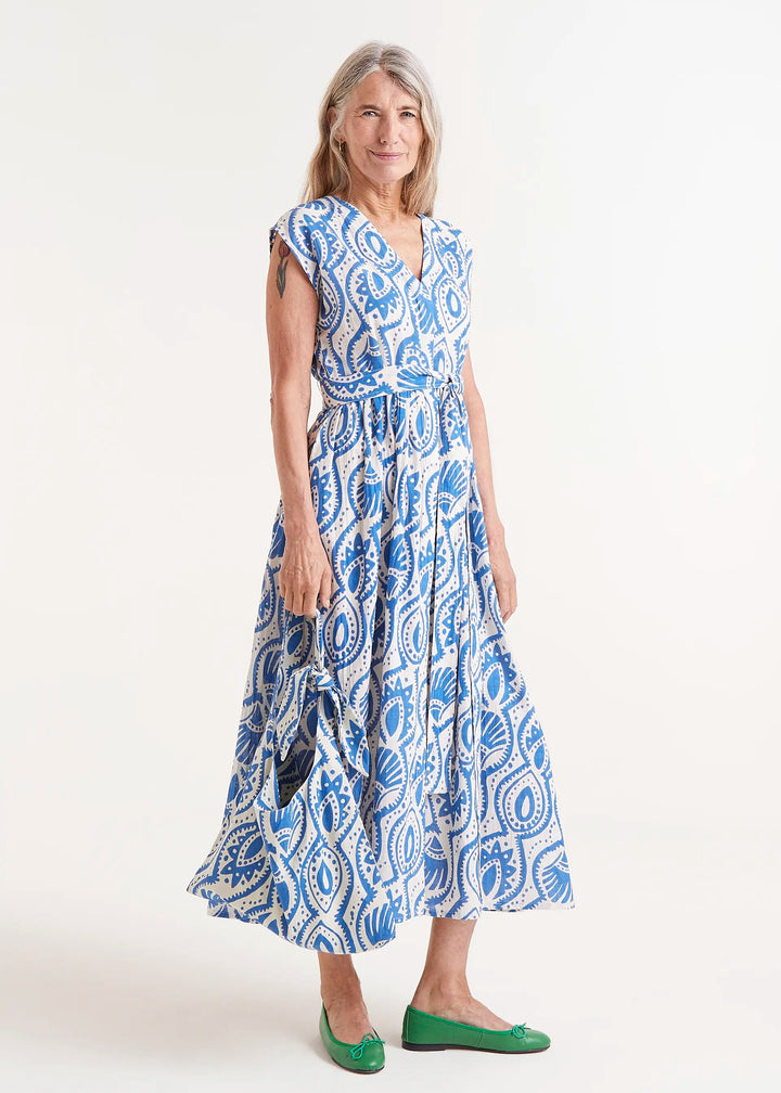 Patterned Dress - Blue