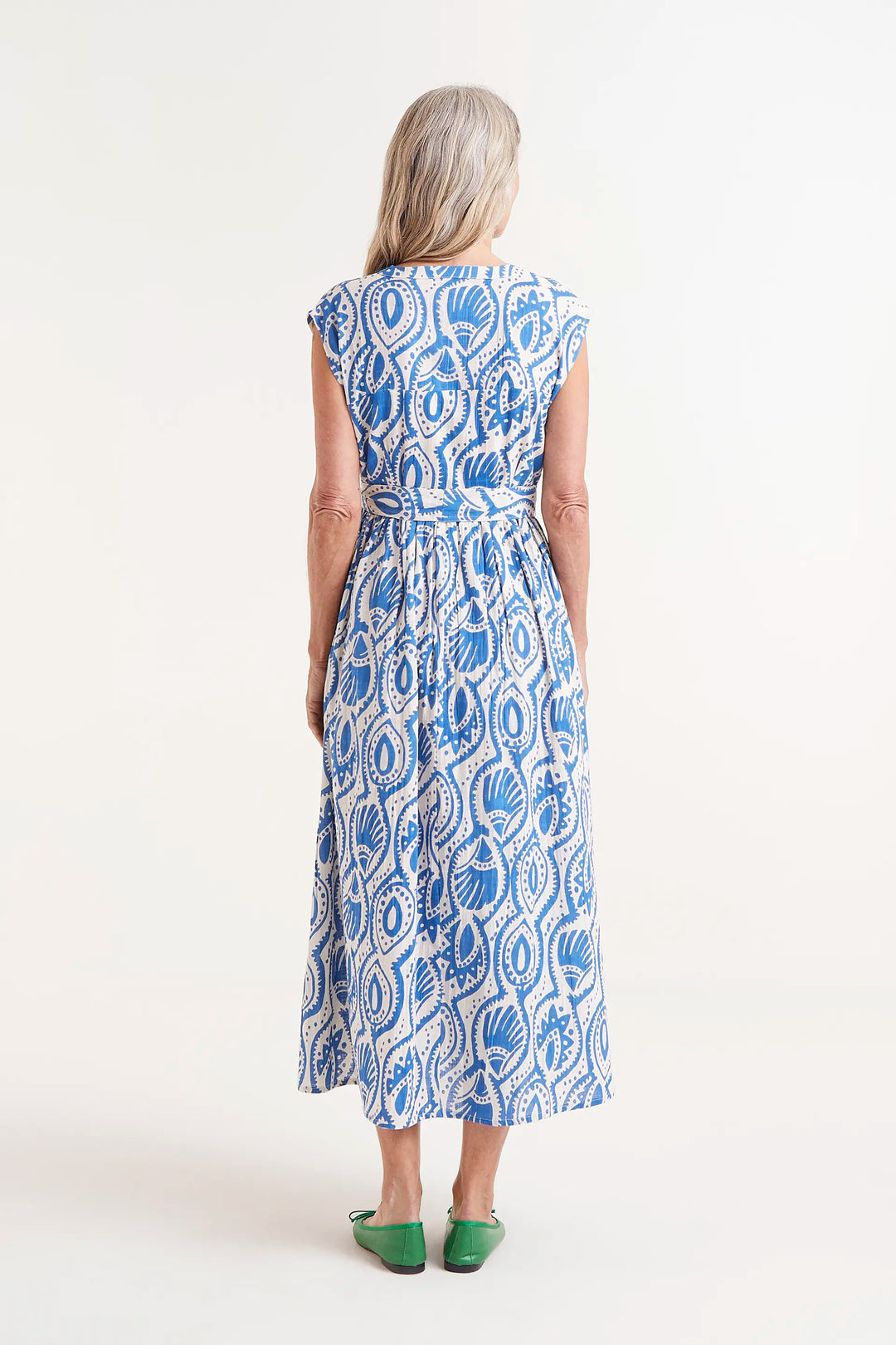 Patterned Dress - Blue