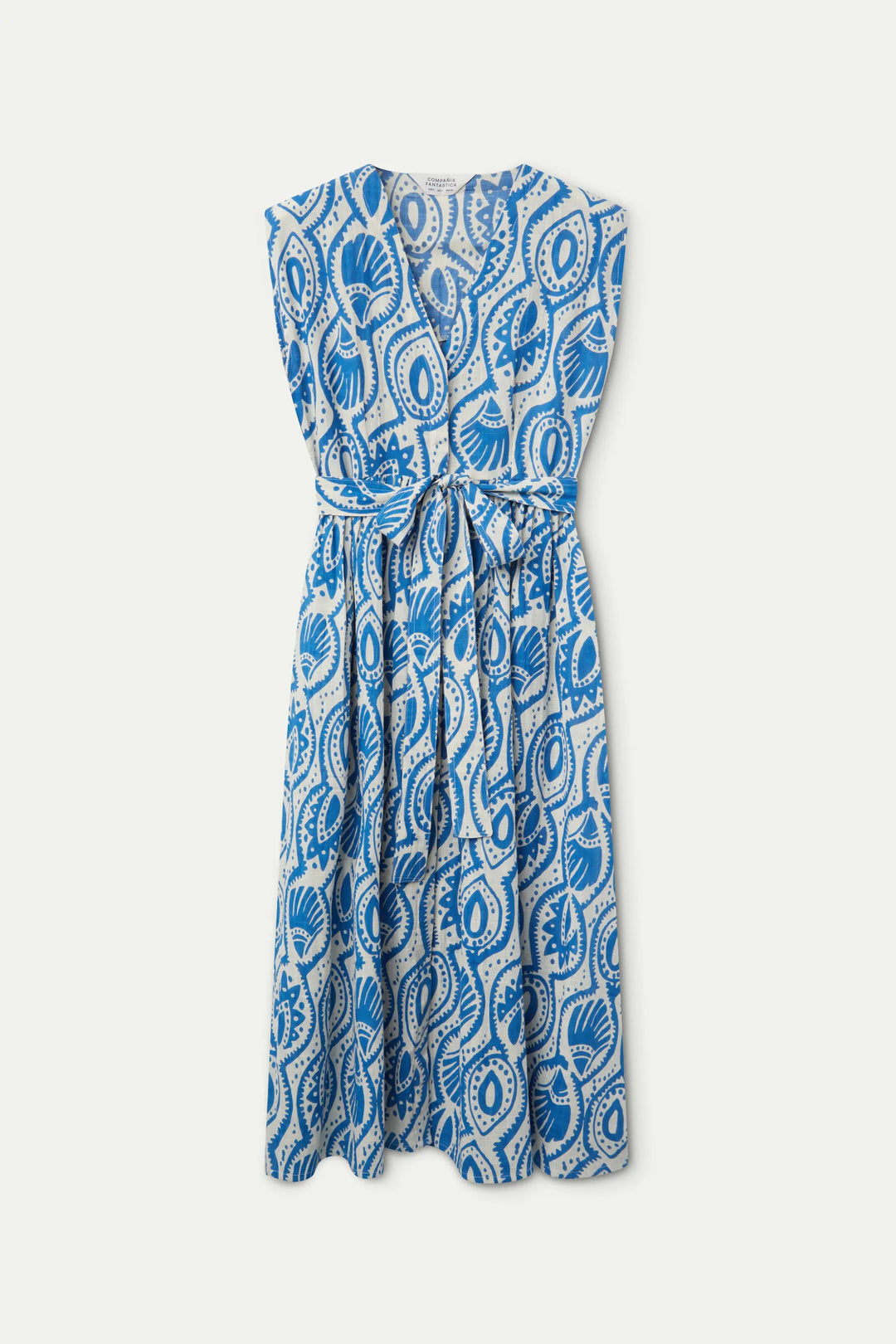 Patterned Dress - Blue